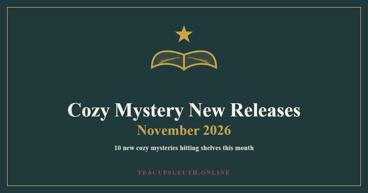 Cozy Mystery New Releases November 2026 - The Teacup Sleuth